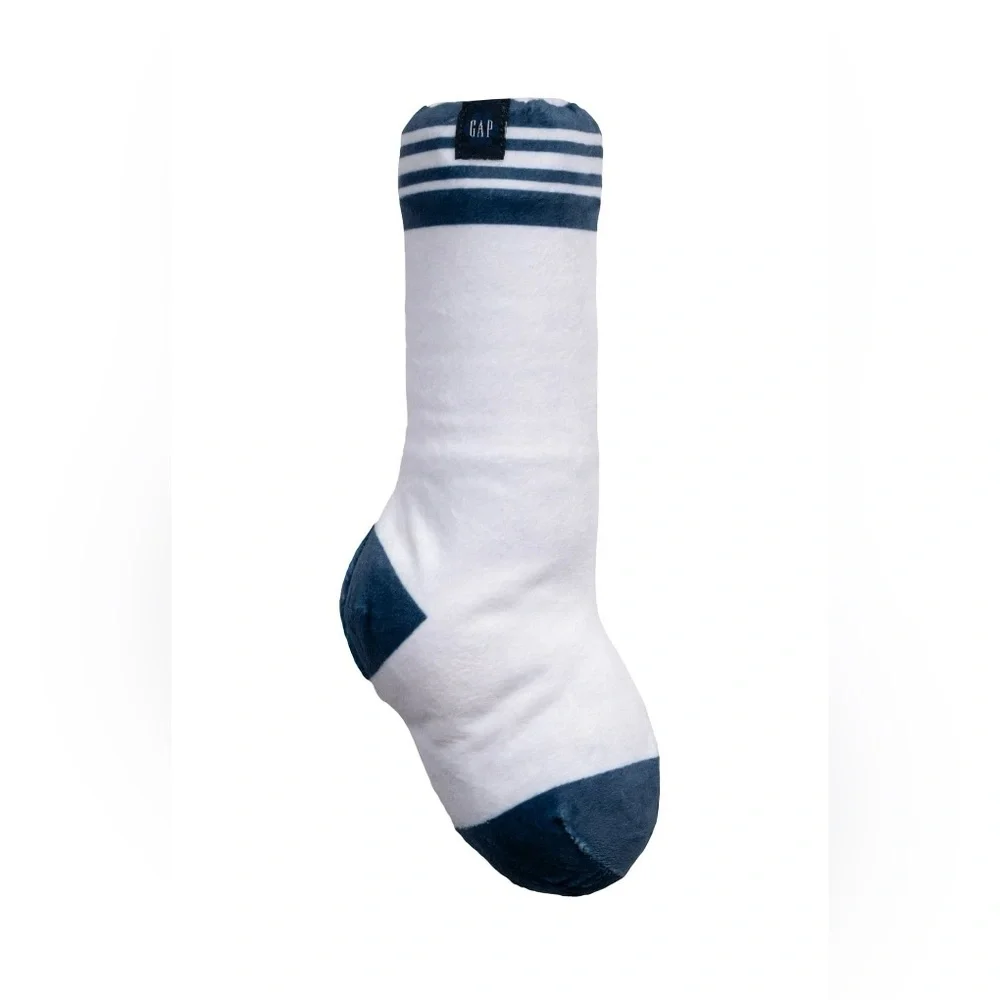•NWT•Gap Pet Toy Plush Denim Bone Shaped Squeaker + Plush Sock with Water Bottle